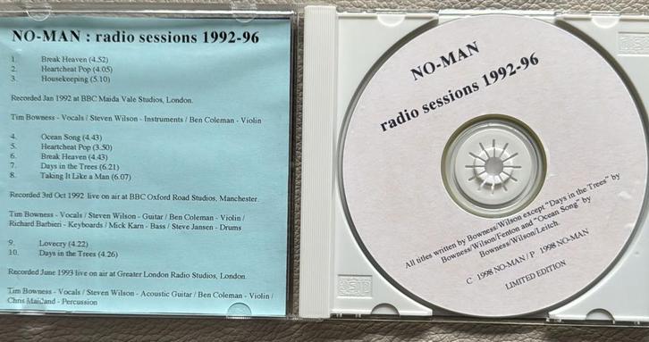 NO-MAN, Radio Sessions 1992-96, Steven Wilson,Porcupine Tree, Cd's en Dvd's, Cd's | Rock, Zo goed als nieuw, Progressive, Verzenden