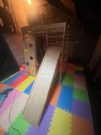 houten indoor klim- en speeltoestel voor kinderen,, Kinderen en Baby's, Speelgoed | Buiten | Speeltoestellen, Ophalen, Glijbaan