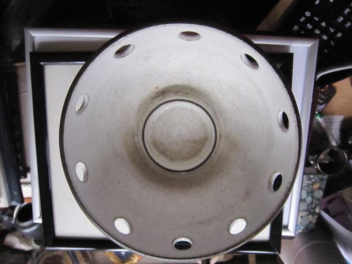 Zaalberg, Mooie zwart-witte Kaarsenhouder, Huis en Inrichting, Woonaccessoires | Kandelaars en Kaarsen, Gebruikt, Minder dan 25 cm