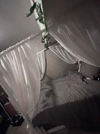 Hemelbed met Gordijnen, Ophalen, Gebruikt, Wit, 140 cm