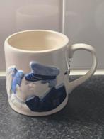 Delfts Blauwe Mok in Reliëf Willem-Alexander en Maxima, Verzamelen, Ophalen of Verzenden, Nieuw, Nederland, Servies