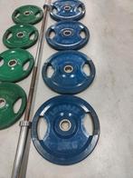 Lifemaxx Halterstang Set 140kg, Ophalen, Benen, Gebruikt, Onbekend