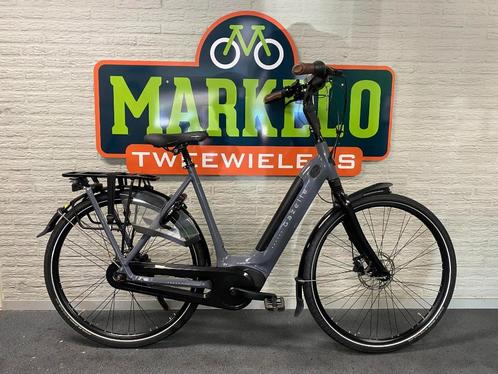 Gazelle Grenoble C8 ,D57cm, Cloud grey glans 2023, Fietsen en Brommers, Elektrische fietsen, Zo goed als nieuw, Gazelle, 55 tot 59 cm