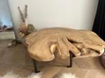 Handmade artisan coffee table, Huis en Inrichting, Tafels | Bijzettafels, Rond, 45 tot 60 cm, Artisanal, Zo goed als nieuw