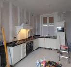 Landelijke keuken houten panelen en stenen blad, Huis en Inrichting, Ophalen, Gebruikt, Graniet of Steen