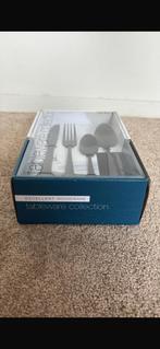 16 delig zwart bestek set, Ophalen of Verzenden, Nieuw