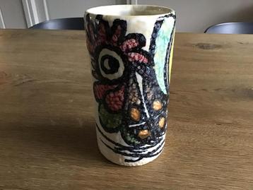 VINTAGE HANDBESCILDERDE “ VAAS” MADE IN ITALY beschikbaar voor biedingen