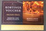 Sauna kortingsbon, Tickets en Kaartjes, Twee personen, Kortingsbon, Overige typen