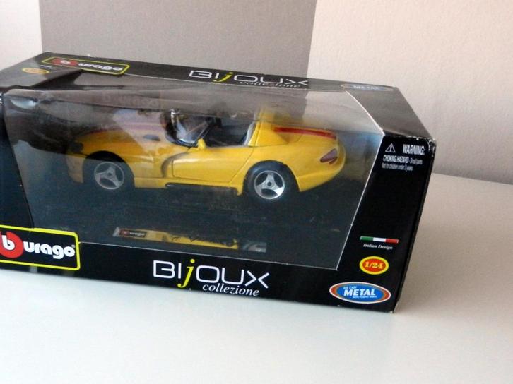 Bburago Bijoux Collectie Schaal 1:24 Viper RT/10, Hobby en Vrije tijd, Modelauto's | 1:18, Nieuw, Auto, Bburago, Ophalen of Verzenden