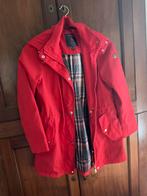 Parka rood maat 38 met afneembare capuchon en ruit gevoerd, Ophalen of Verzenden, Zo goed als nieuw, Maat 38/40 (M), Rood