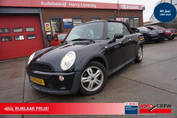 Mini Mini 1.6 16V ONE CABRIO Leder, Auto's, Mini, Particulier, Te koop, Cabrio, ABS, Airbags, Centrale vergrendeling, Elektrische ramen