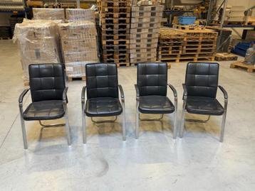 Stoelen - Kantoor - set 4 stuks - kunst leder beschikbaar voor biedingen