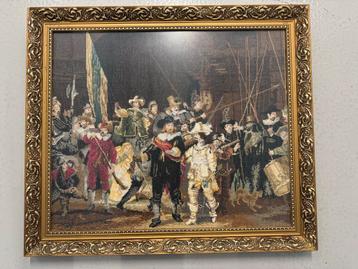 De Nachtwacht - Geborduurd & Ingelijst beschikbaar voor biedingen