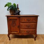 Vintage houten ladekastje dressoir ladekast bijzetkastje 908, Valkenswaard, Gebruikt, Info@flashbackfurniture.nl, Eikenhout