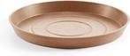 Ecopots Saucer Round - Terra - Ø36,5 x H3,5 cm - Ronde terra, Tuin, Minder dan 30 cm, Minder dan 60 cm, Rond