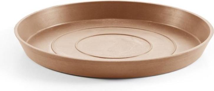 Ecopots Saucer Round - Terra - Ø36,5 x H3,5 cm - Ronde terra, Tuin en Terras, Bloembakken en Plantenbakken, Zo goed als nieuw
