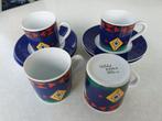 4 x espresso kop en schotel KAHLA Change, Ophalen of Verzenden, Zo goed als nieuw, Overige stijlen, Kop(pen) en/of Schotel(s)