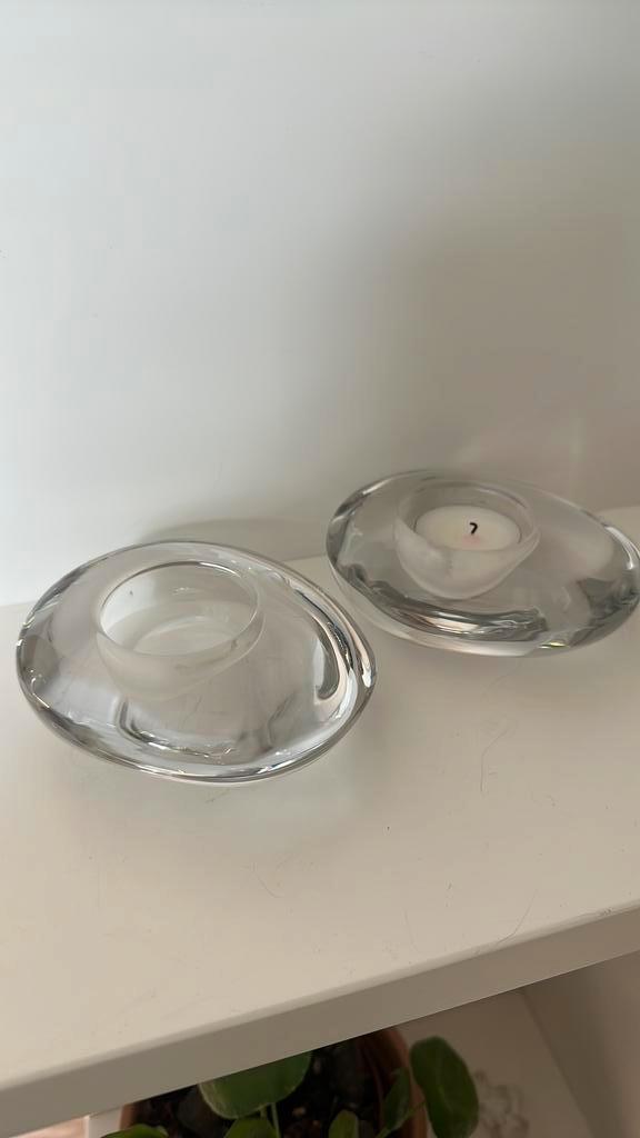 Waxinelicht RCR Italië Cristallo Al Piombo Kristal Helder, Antiek en Kunst, Antiek | Glas en Kristal, Ophalen of Verzenden