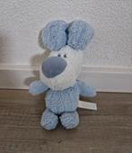 Knuffel woezel en pip hond hondje blauw plush pluche knuffie, Ophalen of Verzenden, Zo goed als nieuw, Hond