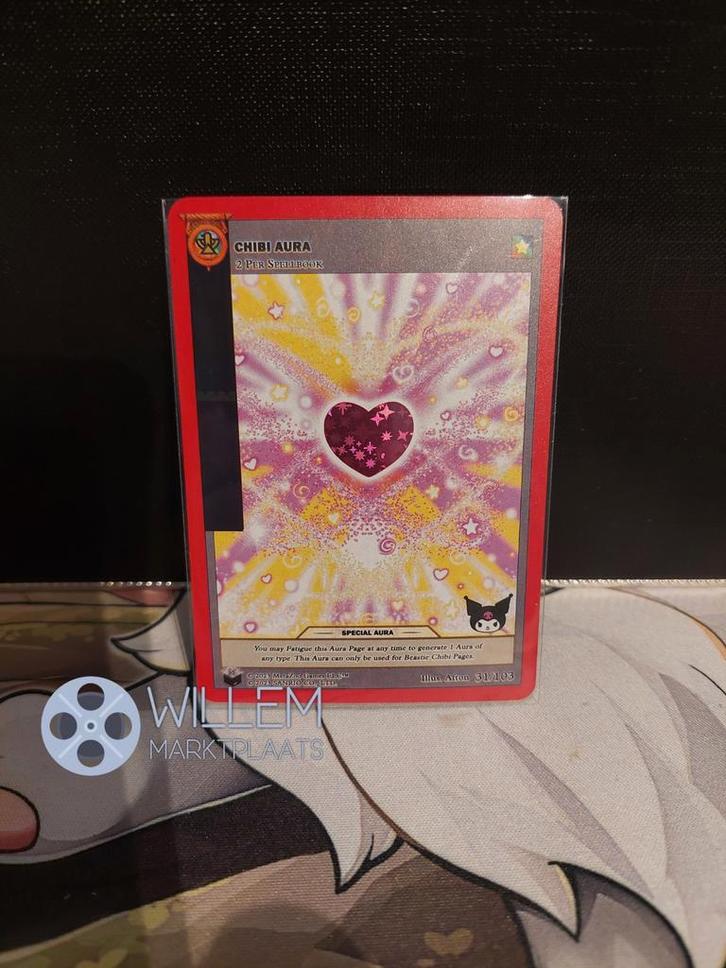 Zeldzame 031 MetaZoo Kuromi's Cryptid Carnival Holo, Hobby en Vrije tijd, Verzamelkaartspellen | Overige, Zo goed als nieuw, Losse kaart