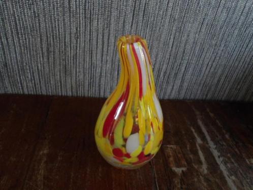 vaasje van dik glas  Pisa vaasje Carnival FIDRIO Holland, Antiek en Kunst, Curiosa en Brocante, Ophalen of Verzenden