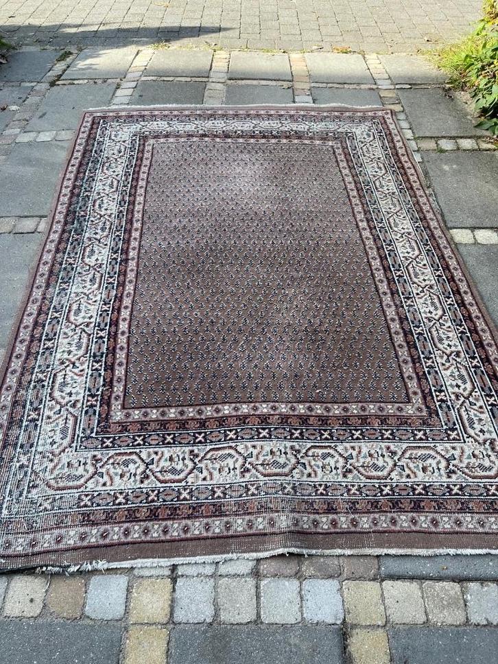 Handgeknoopt Perzisch tapijt, Huis en Inrichting, Stoffering | Tapijten en Kleden, Gebruikt, 150 tot 200 cm, 200 cm of meer, Rechthoekig