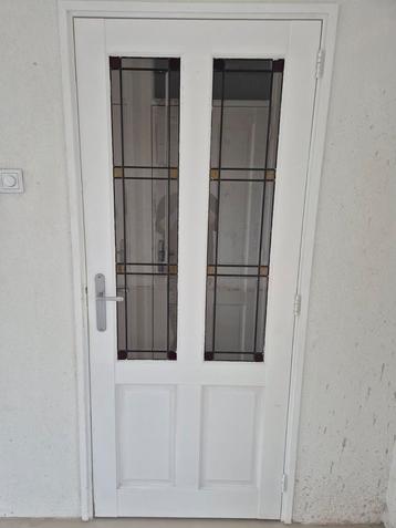  Binnendeur Glas in lood wit beschikbaar voor biedingen