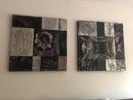 Schilderij twee luik abstract/ barok, Ophalen