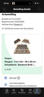 Schaakbord - 3-in-1 Set - Nieuw!, Een of twee spelers, Ophalen of Verzenden, Nieuw, Reisspel