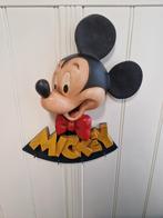 Houten mickey kinderkapstok, Ophalen of Verzenden, Mickey Mouse, Zo goed als nieuw, Beeldje of Figuurtje