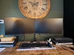 Dubbele Philips 24" Monitor met Bureau Steun, Computers en Software, Monitoren, Ophalen of Verzenden, Zo goed als nieuw