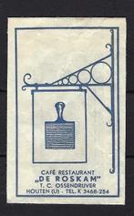 1674 Houten cafe rest DE ROSKAM, Ophalen of Verzenden, Nederland