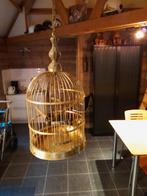 Antieke Koperen Vogelkooi, Antiek en Kunst, Ophalen of Verzenden