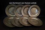 Serie van 8 Engelse tinnen bordjes., Ophalen