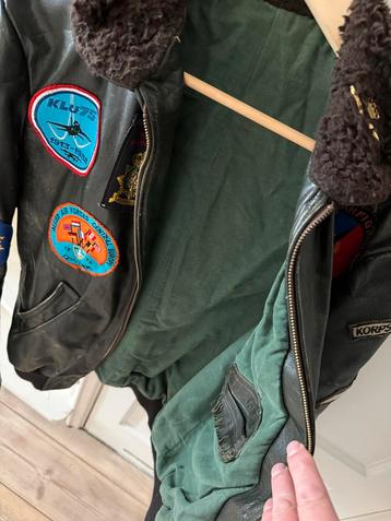 Vintage Top Gun Pilotenjas Leer beschikbaar voor biedingen