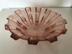 Antieke  Roze Glazen Schaal, Ophalen of Verzenden