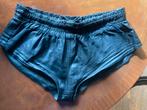 Leren short , leer gevoerd xl  €30, incl verz post nl, Ophalen of Verzenden, Zwart