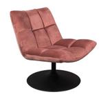 Dutchbone bar velvet draai fauteuil, Huis en Inrichting, Fauteuils, Ophalen, 75 tot 100 cm, Zo goed als nieuw, Stof