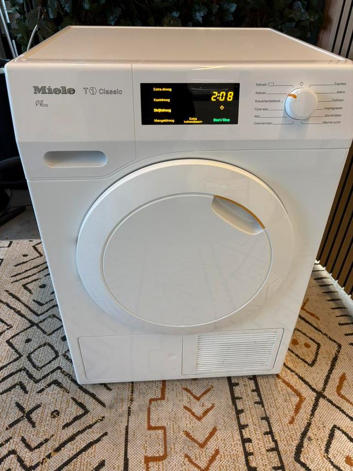 Miele T1 Warmtepomp droger, Witgoed en Apparatuur, Wasdrogers, Zo goed als nieuw, Overige typen, Voorlader, 6 tot 8 kg, Minder dan 85 cm