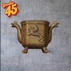 Antieke Bronzen Pot met Draken en Vogelkoppen, Antiek en Kunst, Ophalen of Verzenden, Brons