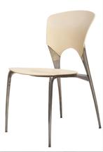 8x Driade Silla creme chroom eetkamerstoelen Josep Llusca, Huis en Inrichting, Ophalen, Gebruikt, Overige kleuren, Metaal