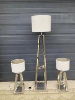 T.K. 2 Diga Colmore Tafellampen & 1 Vloerlamp, Huis en Inrichting, Ophalen, Gebruikt, Metaal, 100 tot 150 cm