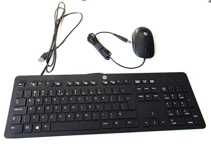 NIEUW HP Plug & Play USB toestenbord met muis., Computers en Software, Toetsenborden, Nieuw, Qwerty, Bedraad, Toetsenbord en muis-set