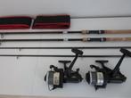 2 oldskool karperhengels 12ft 1.75lbs+2 shimano 4500 molens, Watersport en Boten, Hengelsport | Karpervissen, Ophalen, Zo goed als nieuw