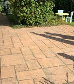 Tuin terras tegels warm beige / zand kleur 38m2, Ophalen, Gebruikt, 10 m² of meer, Beton