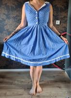 Hell bunny vixen jurk, Kleding | Dames, Blauw, Maat 42/44 (L), Ophalen of Verzenden, Zo goed als nieuw