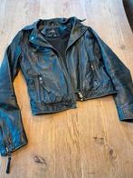 Mbym leren jack - Maat XS, Ophalen of Verzenden, Zo goed als nieuw, Maat 34 (XS) of kleiner, Zwart