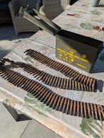 Stalen koffer met schakelband losse flodder kogels, Verzamelen, Militaria | Algemeen, Ophalen of Verzenden, Landmacht, Nederland