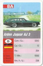 Kw3630 autokaartje ( 8a ) arden jaguar aj 3, Ophalen of Verzenden, Zo goed als nieuw, Auto's