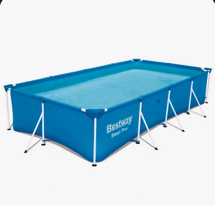 Bestway Steel Pro Zwembad met warmtepomp, Tuin en Terras, Zwembaden, Gebruikt, Opzetzwembad, Minder dan 80 cm, 400 cm of meer